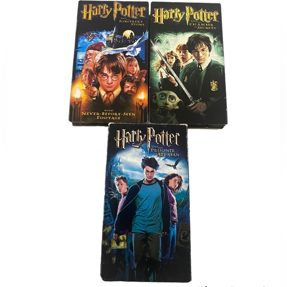 Harry Pottery Set 3 VHS Sorcerer’s Stone Prisoner of Azkaban Chamber of Secrets